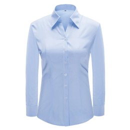 大量供應正裝女襯衫 個人設計長袖V領修身平紋恤衫  恤衫中心 YW4517 45% Cotton 55%Polyester CHENSHANG SKR047 大量供應正裝女襯衫 個人設計長袖V領修身平紋恤衫  恤衫中心 YW4517 45% Cotton 55%Polyester CHENSHANG SKR047